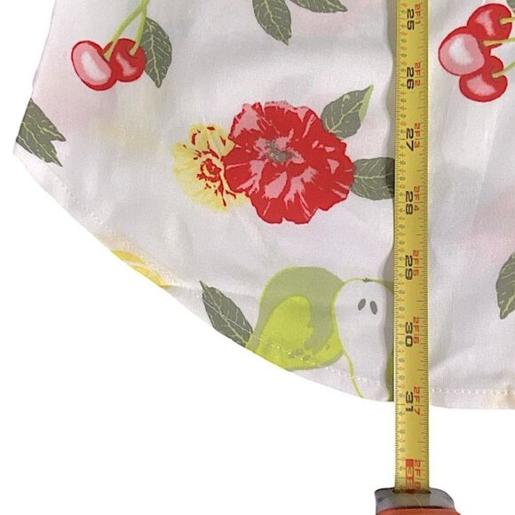 Woman Within Size 14/16 Medium Top Sleeveless New Flowers and Fruit Cottagecore - Picture 6 of 7